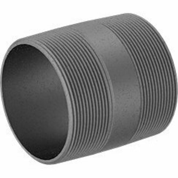 Bsc Preferred Standard-Wall Galvanized Steel Threaded Pipe Nipple Threaded on Both Ends 4 NPT 4-1/2 Long 4549K25